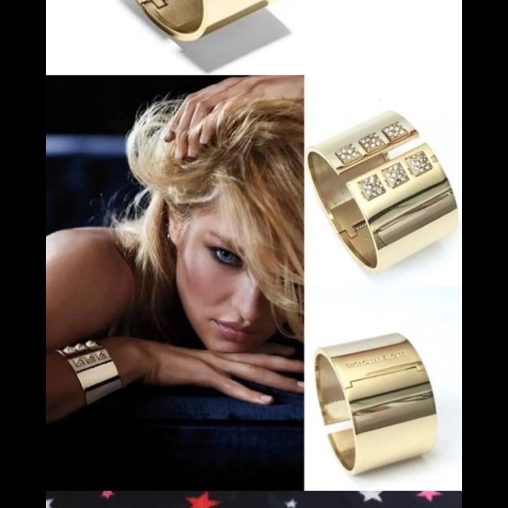 Victoria's Secret Secrets Cuff Gold Bracelet